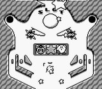 une photo d'Ã©cran de Kirby s Pinball Land sur Nintendo Game Boy